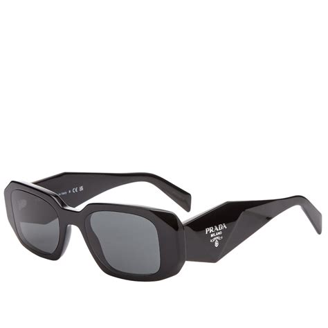 black prada sunglasses rectangle|Prada sunglasses 17ws black.